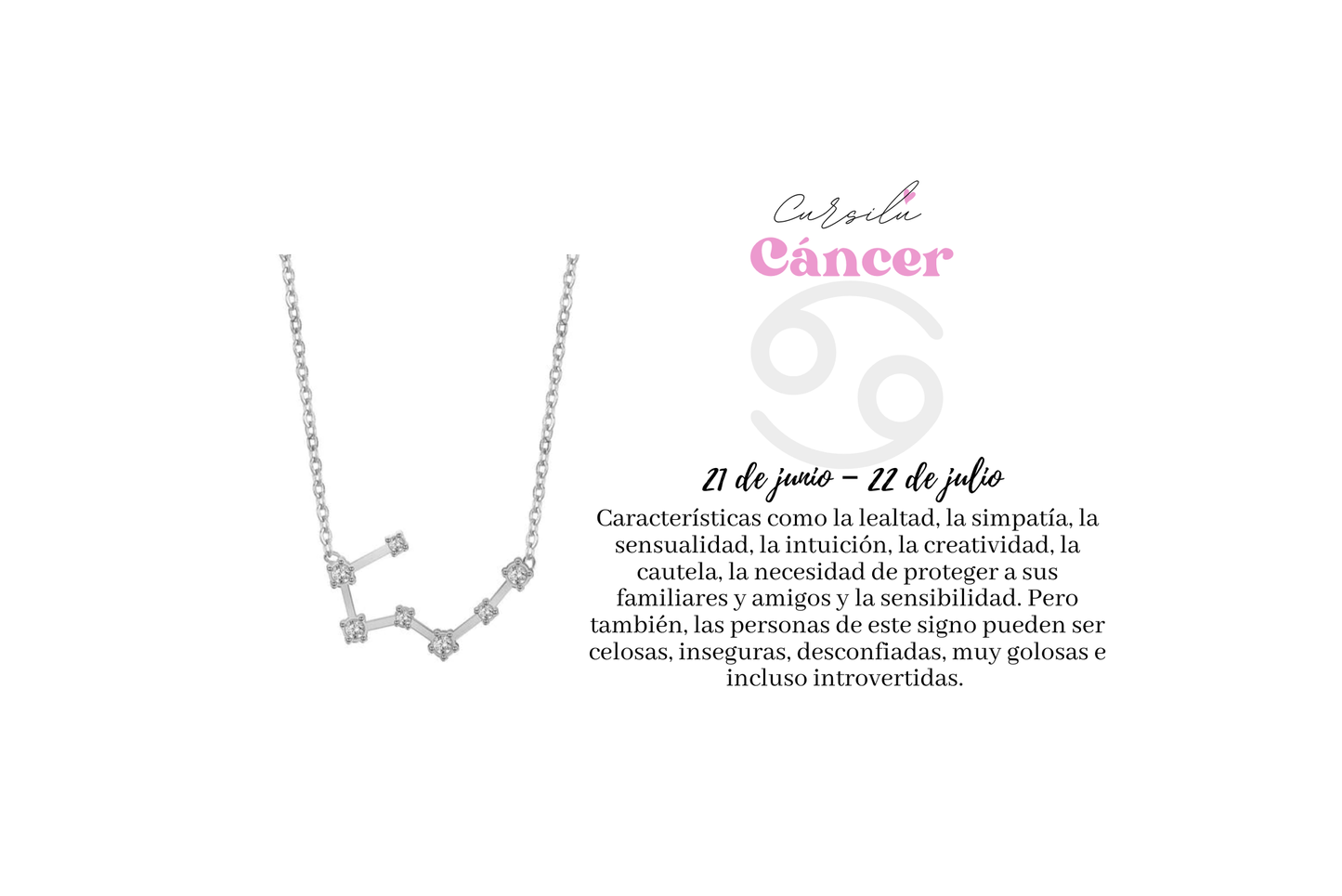 Collar Constelación Cáncer