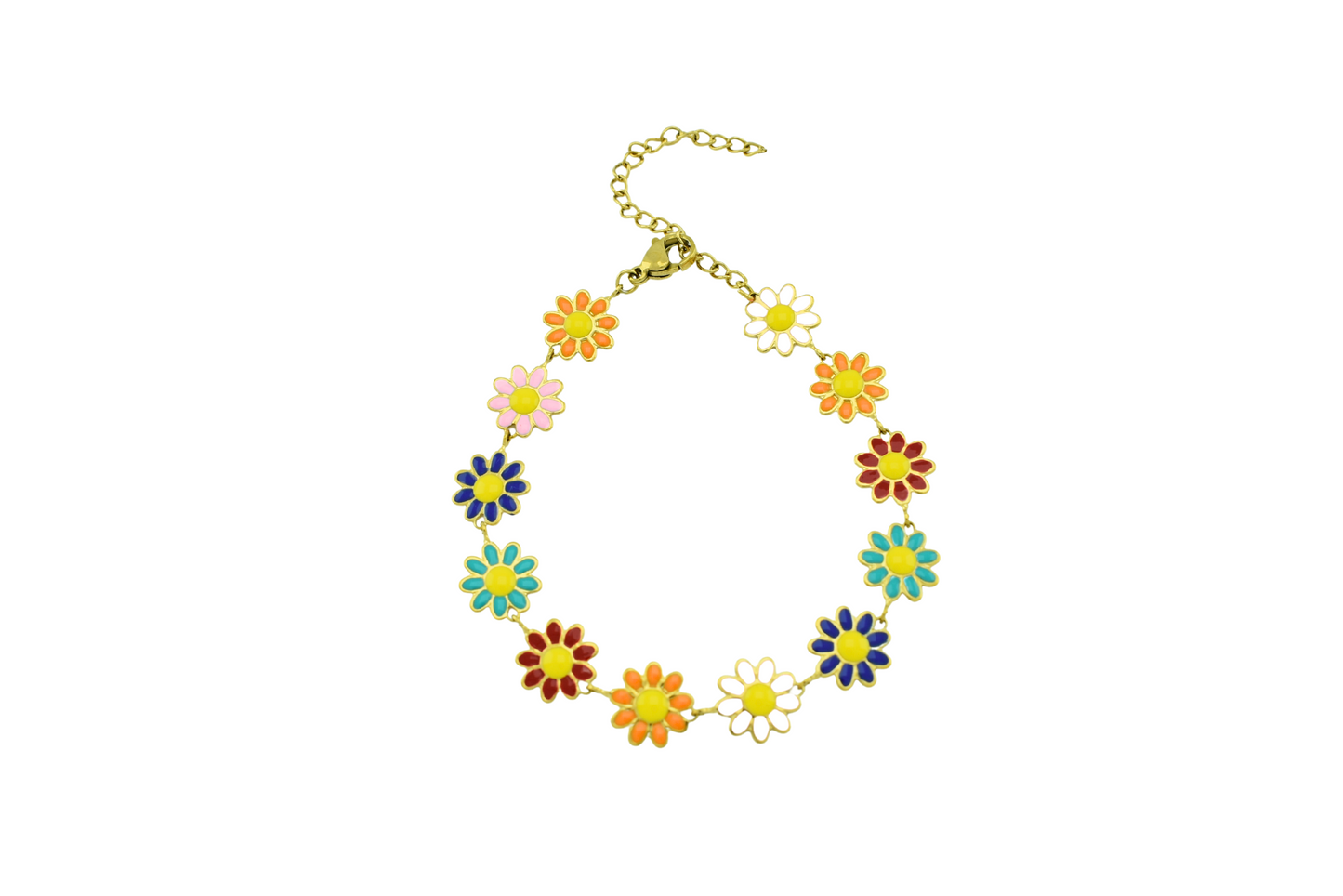 Multicolor Daisies Bracelet