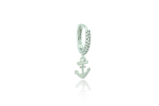 Anchor hoop earring