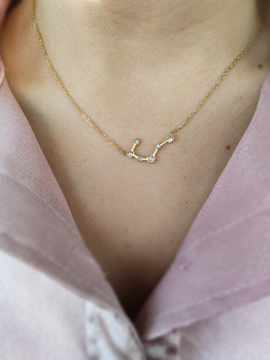 Taurus constellation necklace