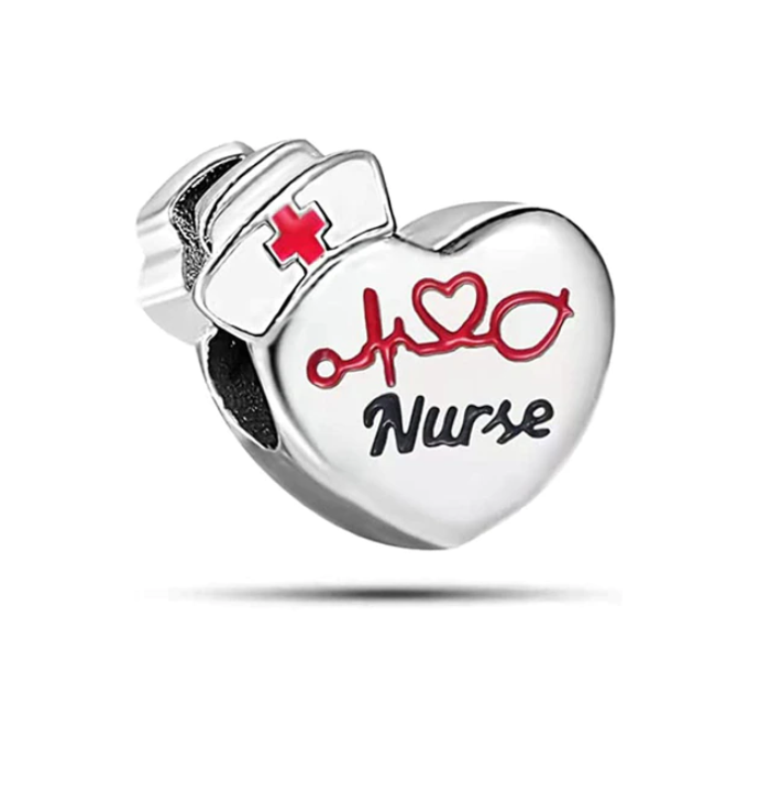 Nurse Heart Charm