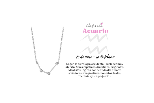 Aquarius Constellation Necklace