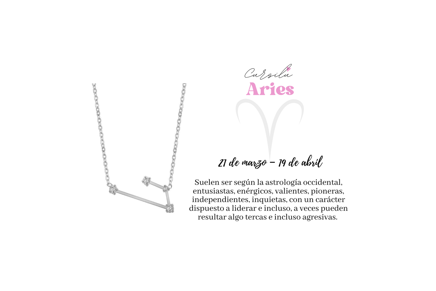 Collar Constelación Aries