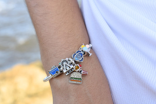 Blue Boat Charm