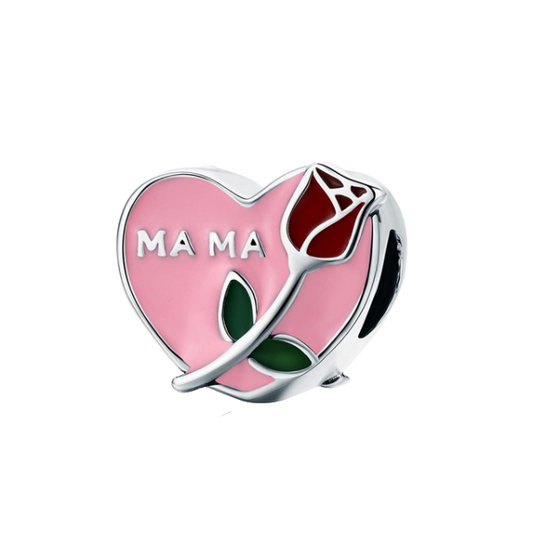 Mom Heart Charm