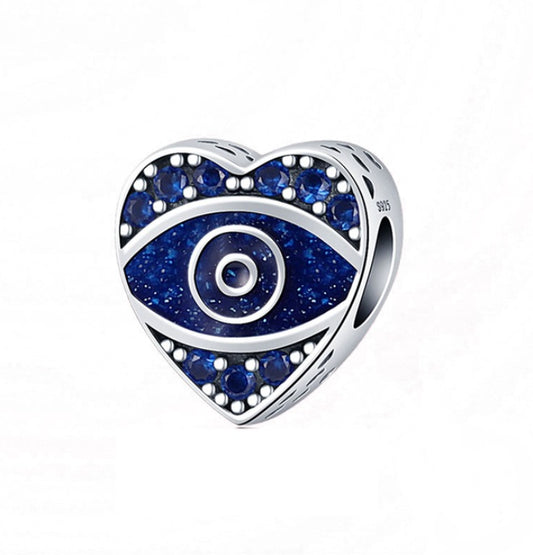 Turkish Eye Heart Charm