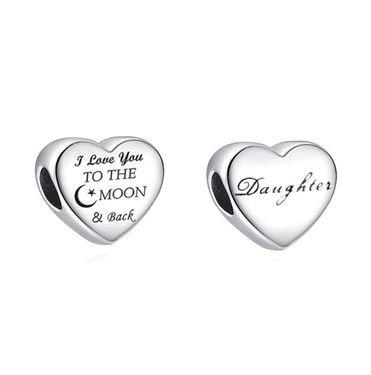 Dauther Heart Charm (Daughter)