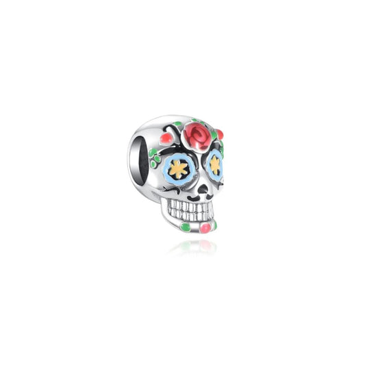 Charm Calavera de Flores