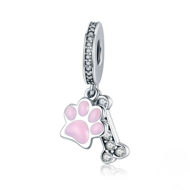 Charm colgante Hueso y Huella