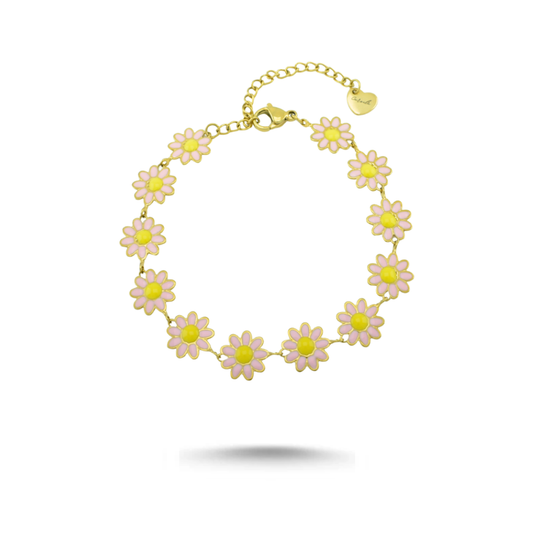 Pulsera Margaritas Rosas