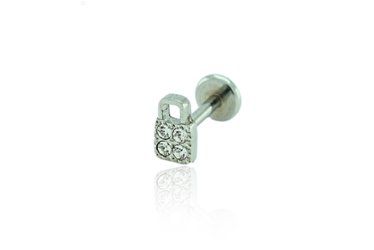 Mini Padlock Earring