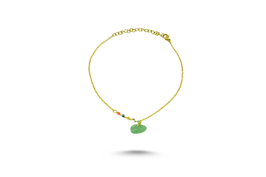 Green Stone Anklet