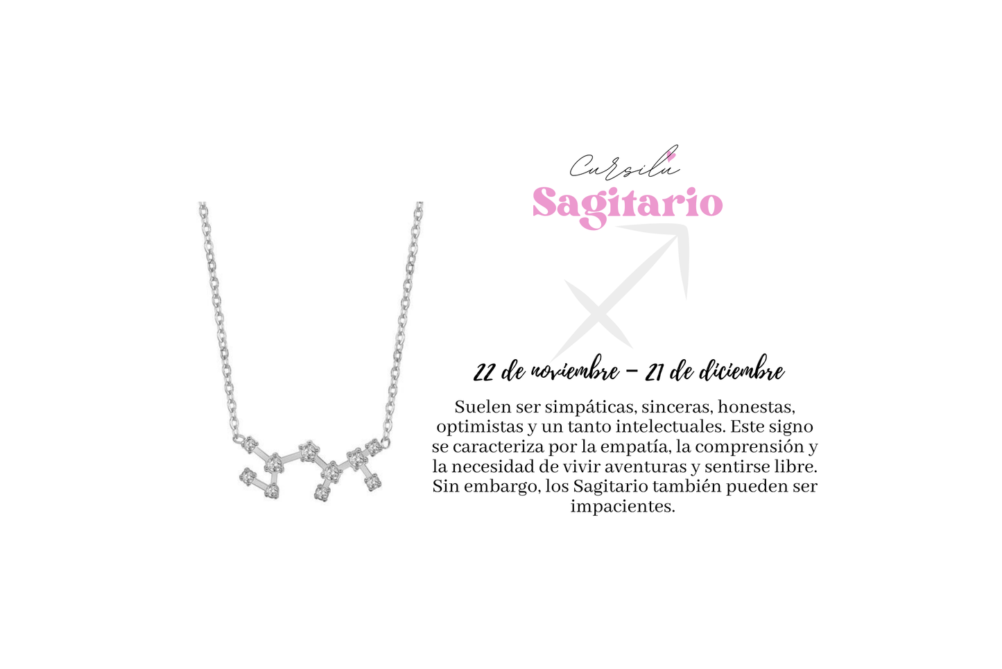 Sagittarius Constellation Necklace