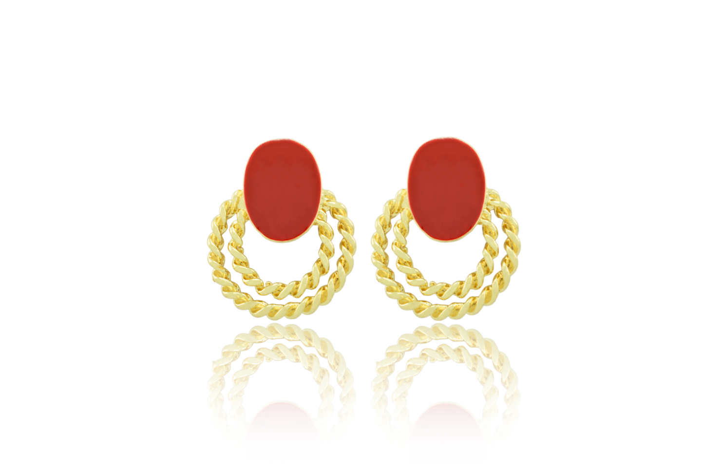 Samba Red Earrings