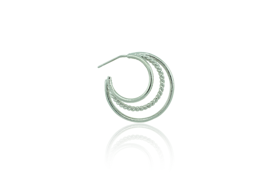 Triple Hoop Earring