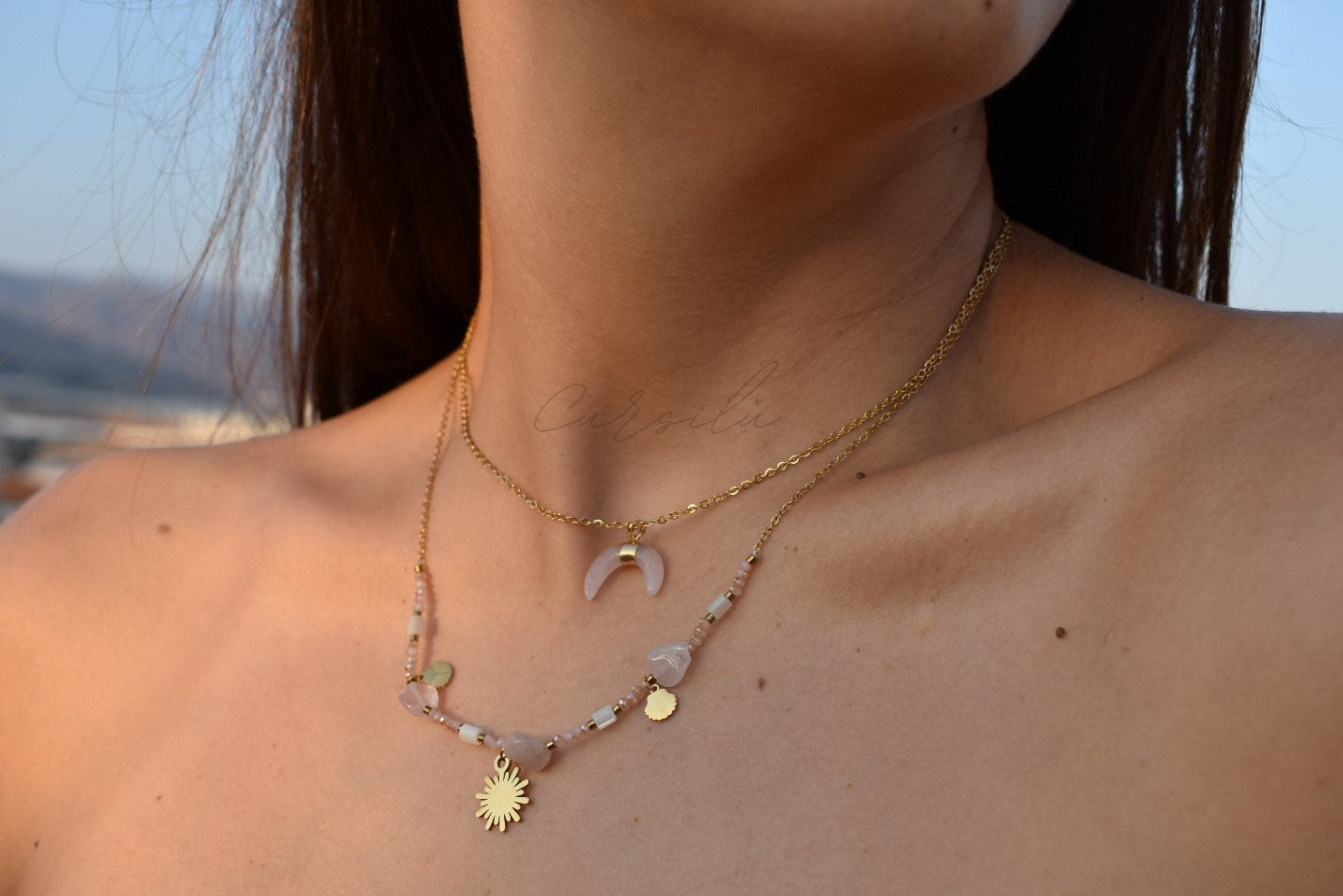 Collar Sol y Piedras
