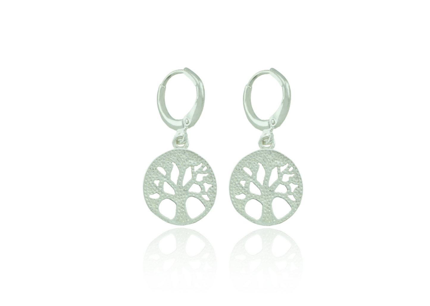 Tree of Life hoop earrings