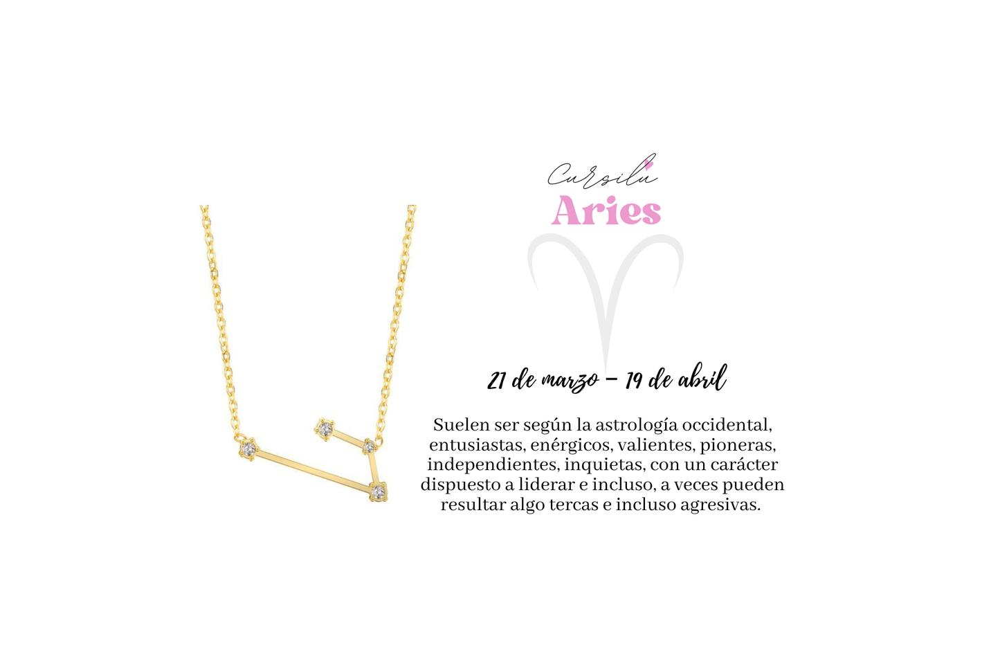 Collar Constelación Aries