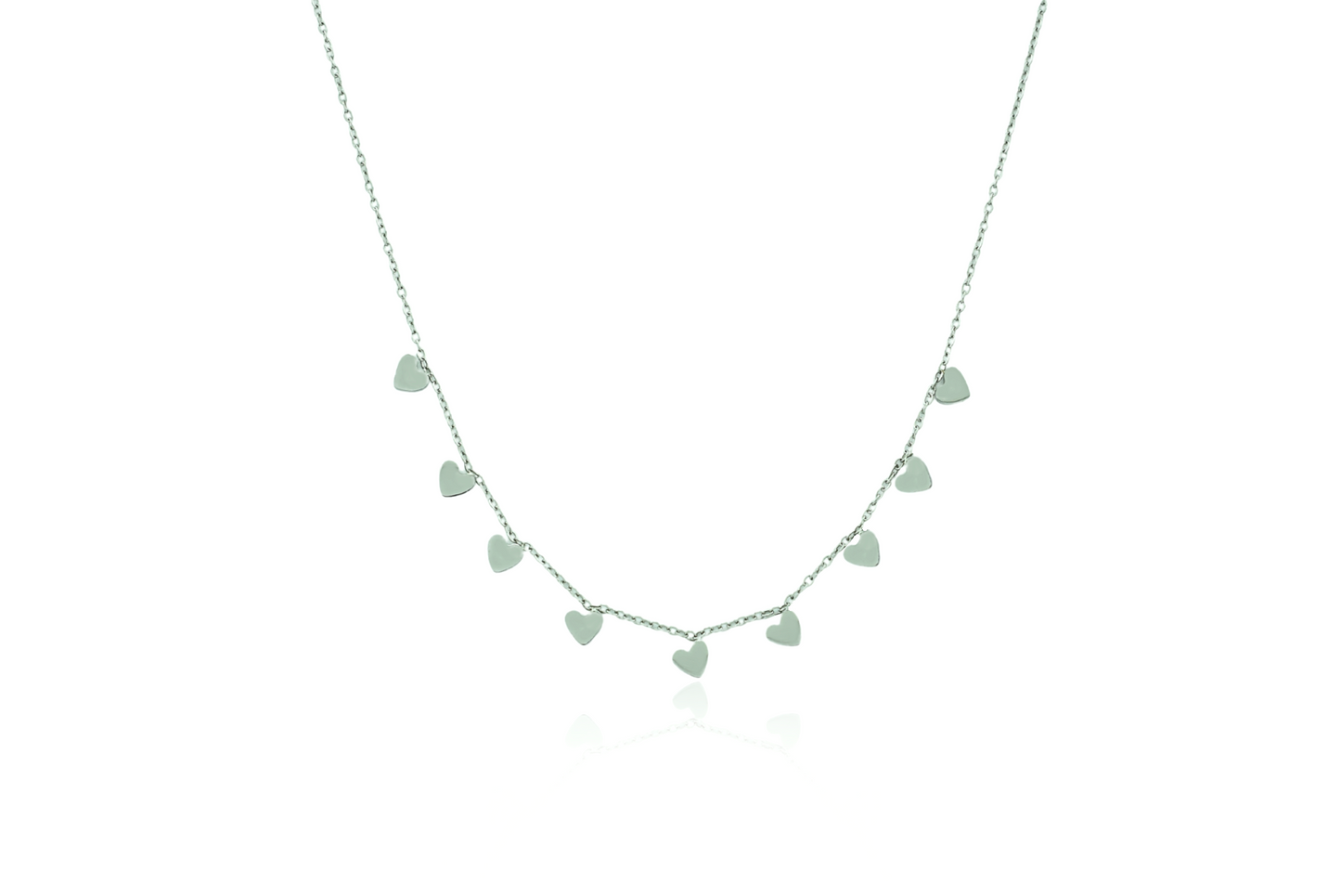 Collar Corazones Silver