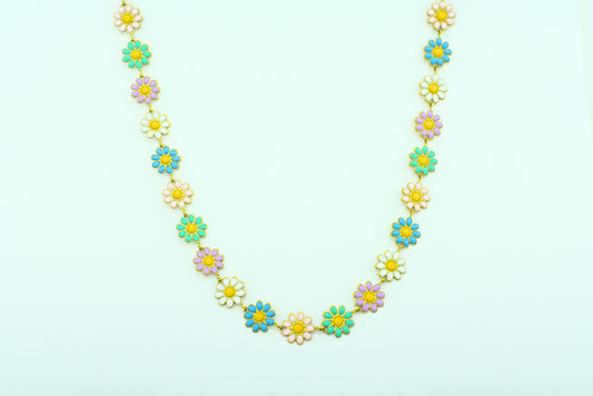 Collar Flores Pastel