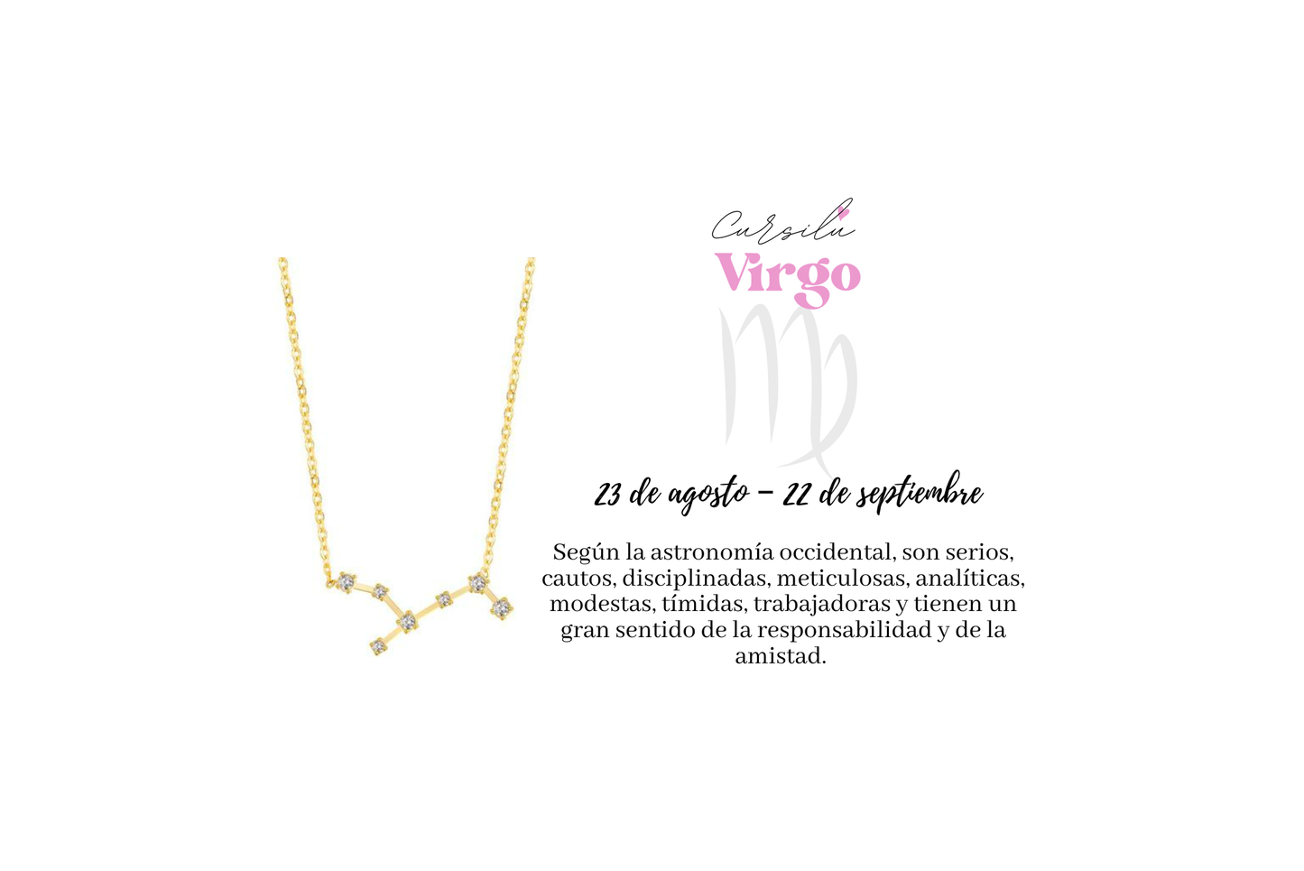 Collar constelación Virgo